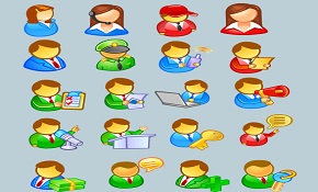 Commerce People vector set